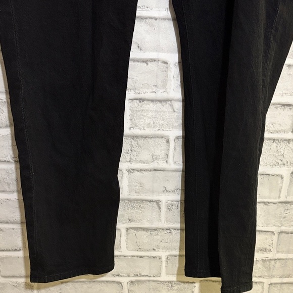 H&M Women's Black Straight Leg Jeans, size XL - Picture 5 of 8